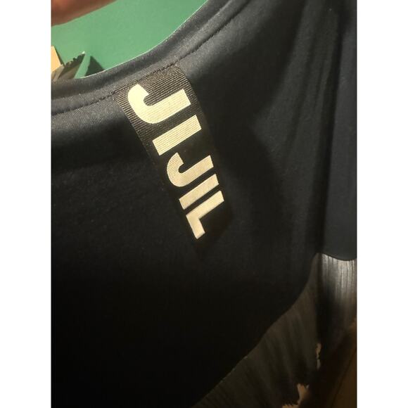 Jijil metallic blouse Dark blue silver size 8 - Picture 6 of 10